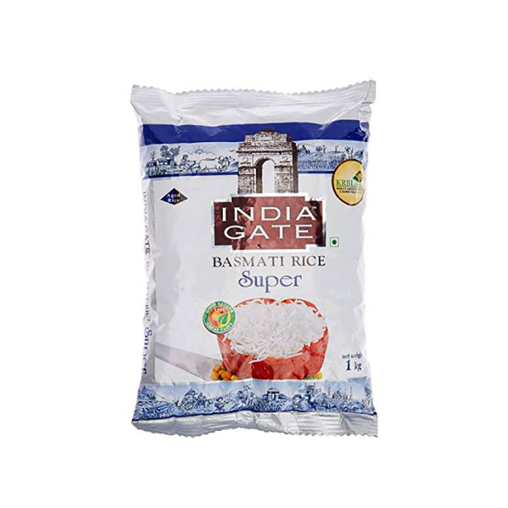 India Gate Super Basmati Rice White 1kg