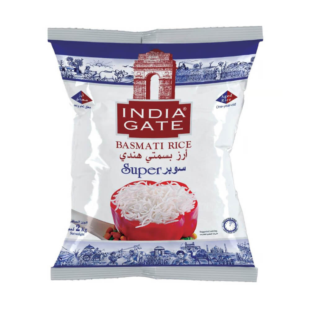 India Gate Super Basmati Rice 2Kg