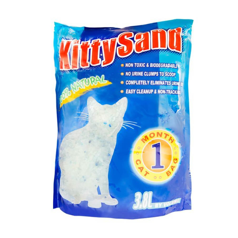 Kitty Sand Crystal Cat Litter Unscented 3.8L