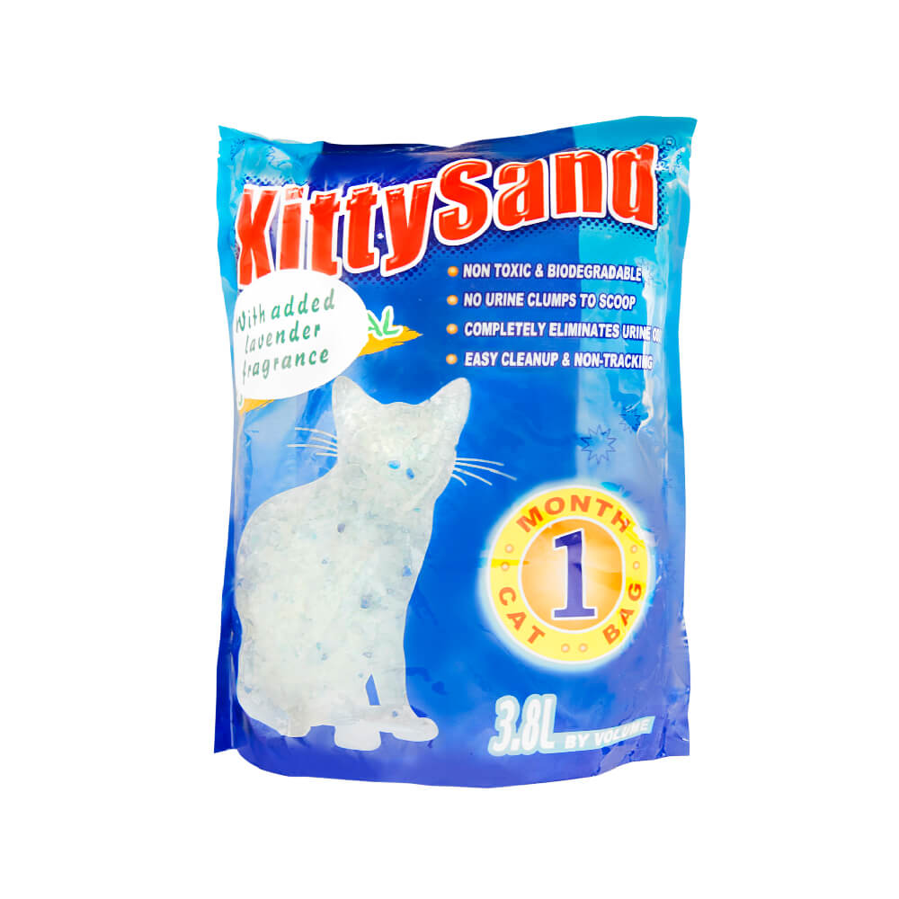 Kitty Sand Crystal Cat Lavender Scented 3.8L