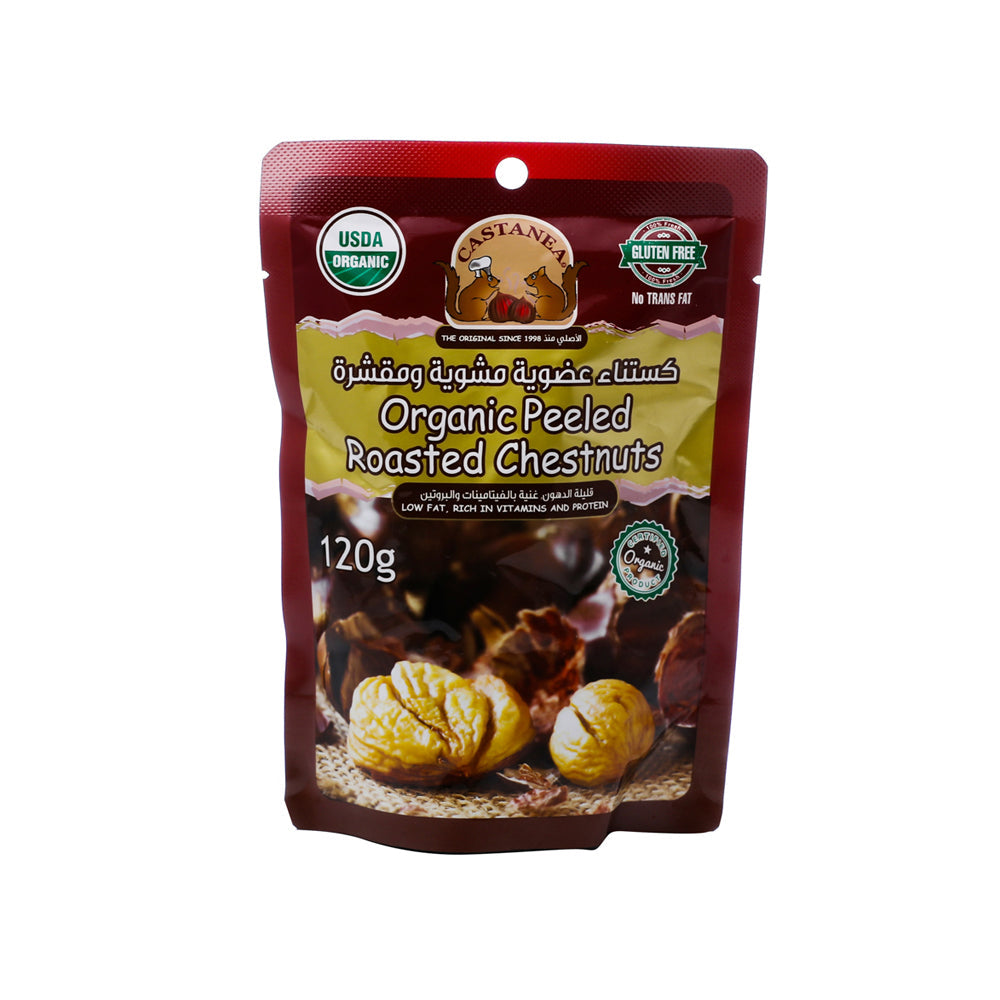 Castanea Organic Peeled Roasted Chestnuts 120G
