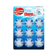 Charmm Antibacterial Toilet Block Blue 9 Pieces