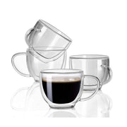 Cuisineart Borosilicate Double Wall Glass Cup 180Ml 4s Set