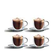 Cuisineart Borosilicate Double Wall Glass Cup 80ml 4s Set