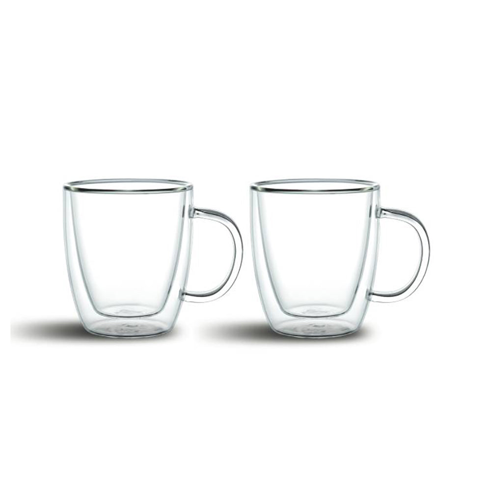 Cuisineart Borosilicate Double Wall Glass Cup 230ml 2s Set