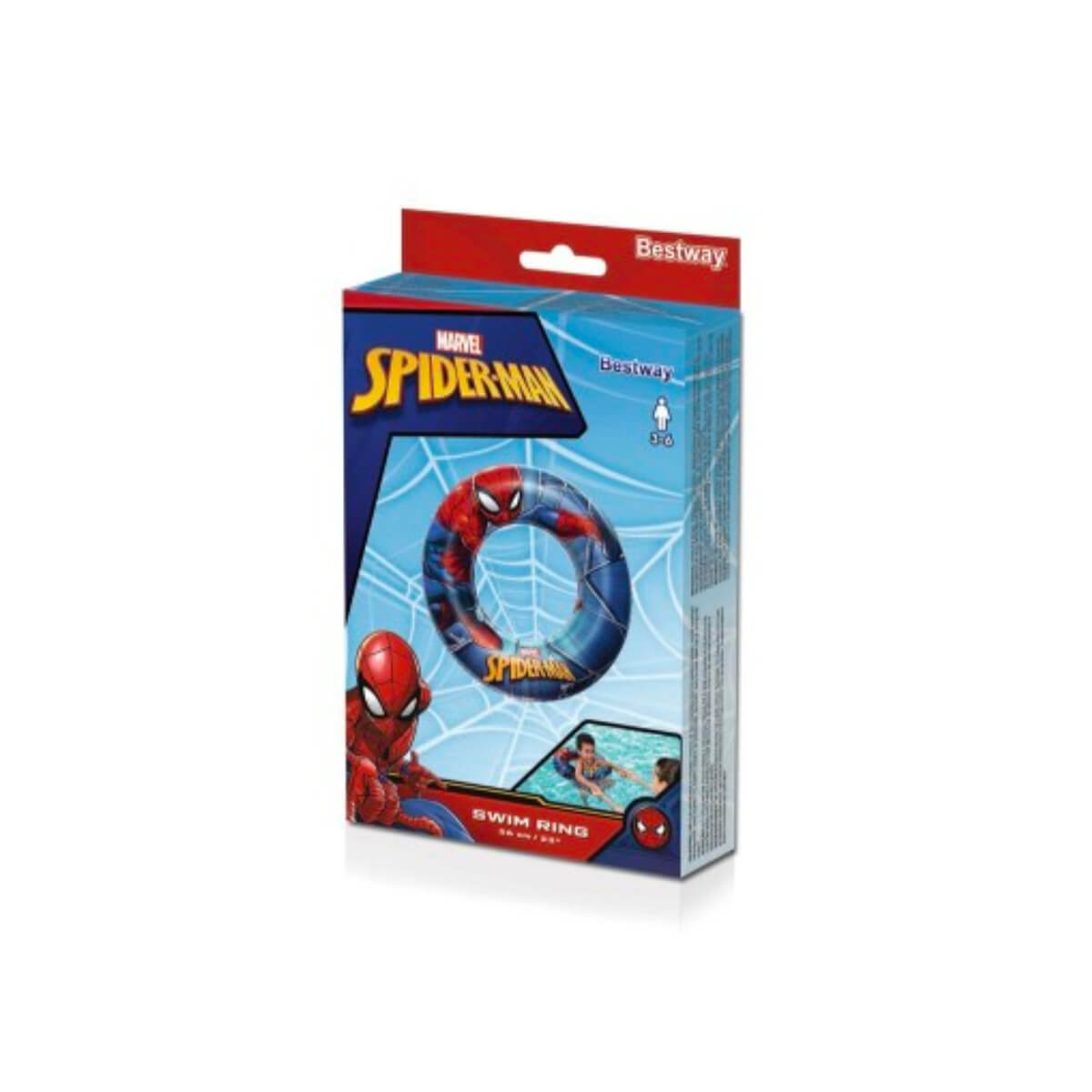 Bestway Spiderman Swim Ring Tube 56cm