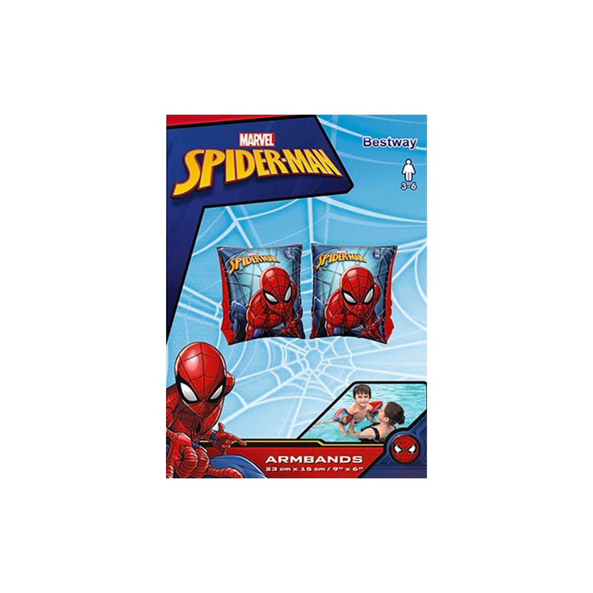 Bestway Spiderman Armbands 23cm x 15cm