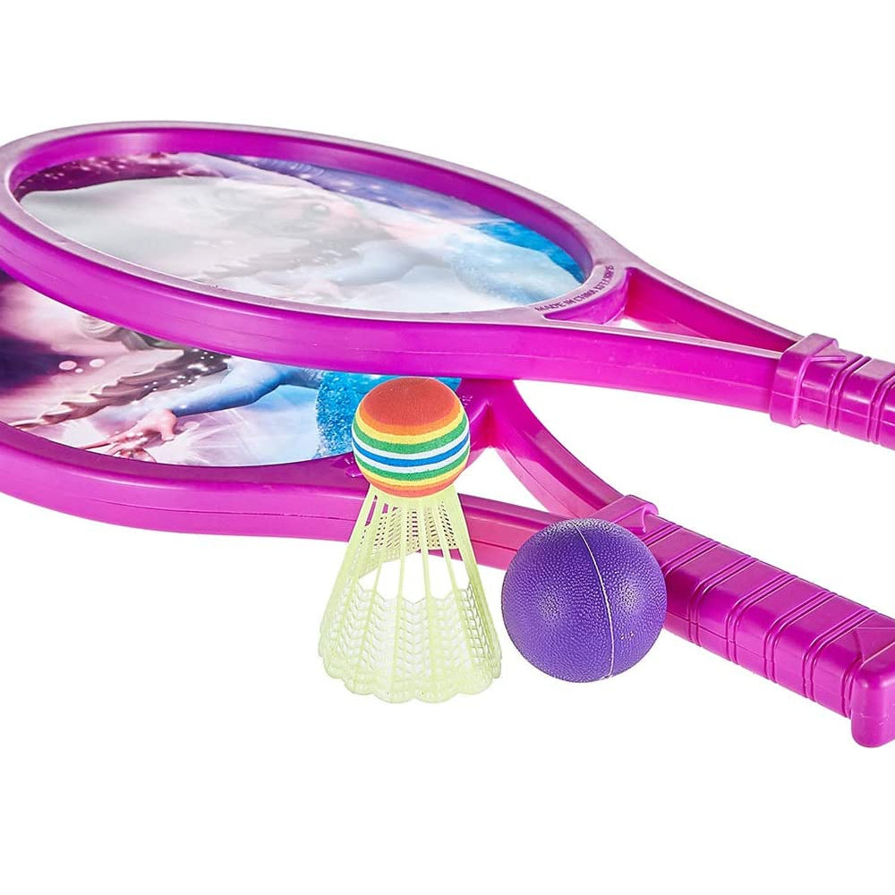 Frozen Plastic 2Pc Racket Set In Mesh Bag