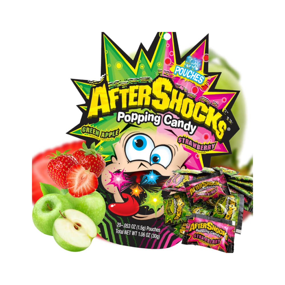 Baida Blast Green Apple & Strawberry Popping Candy 30gm