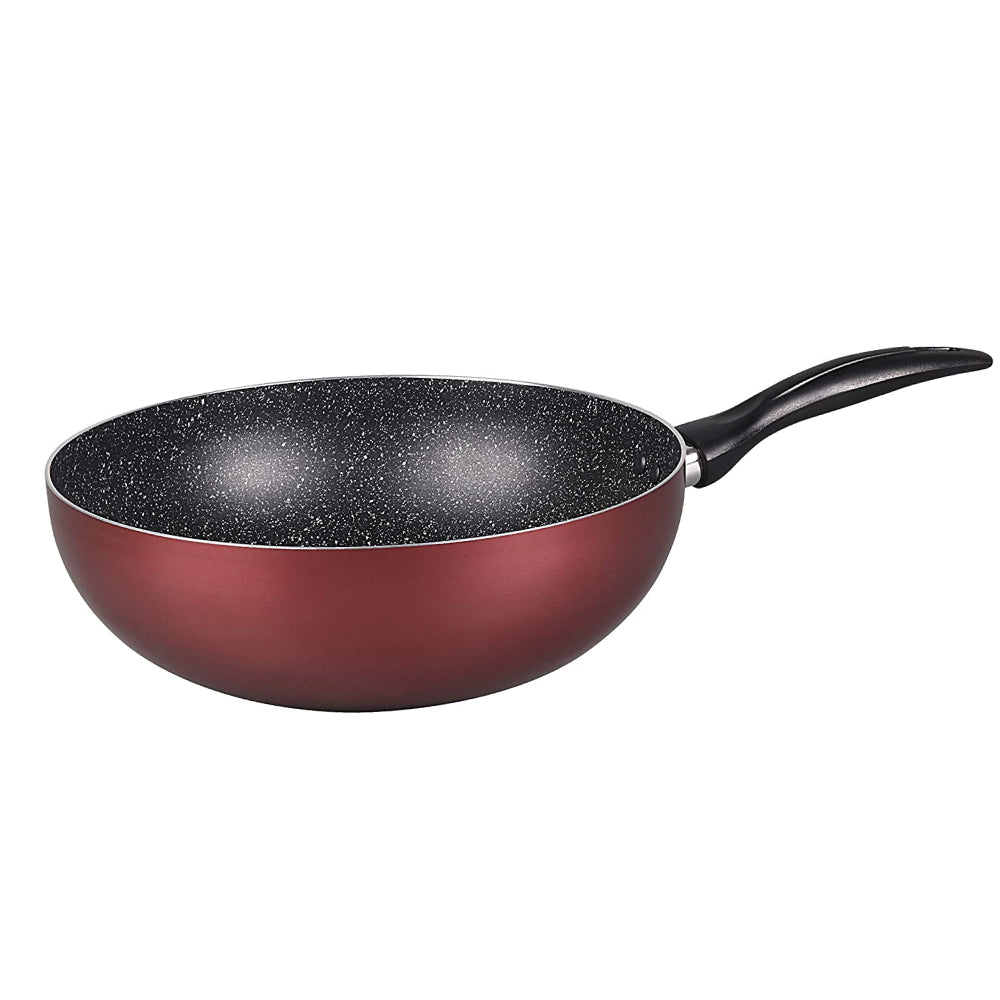 Wilson CKB4 WK 28 Non Stick Coating Pressed Wok 28 cm Red Aluminium