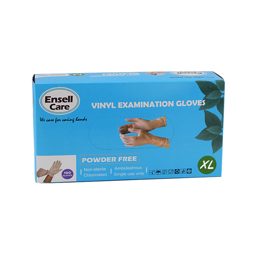 Ensell Care Vinyl Examination Gloves Xtra Large