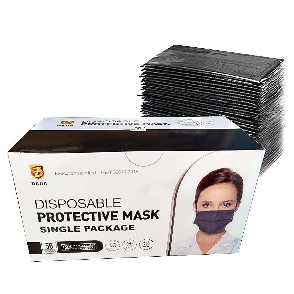 Bosim Disposable Mask Non-Med. Black 50s Ce/Moh Approved