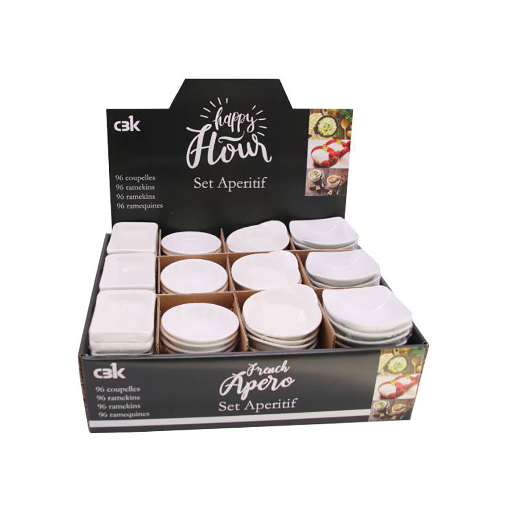 Cuisineart Assorted Ceramic Dishes 4s Per Set