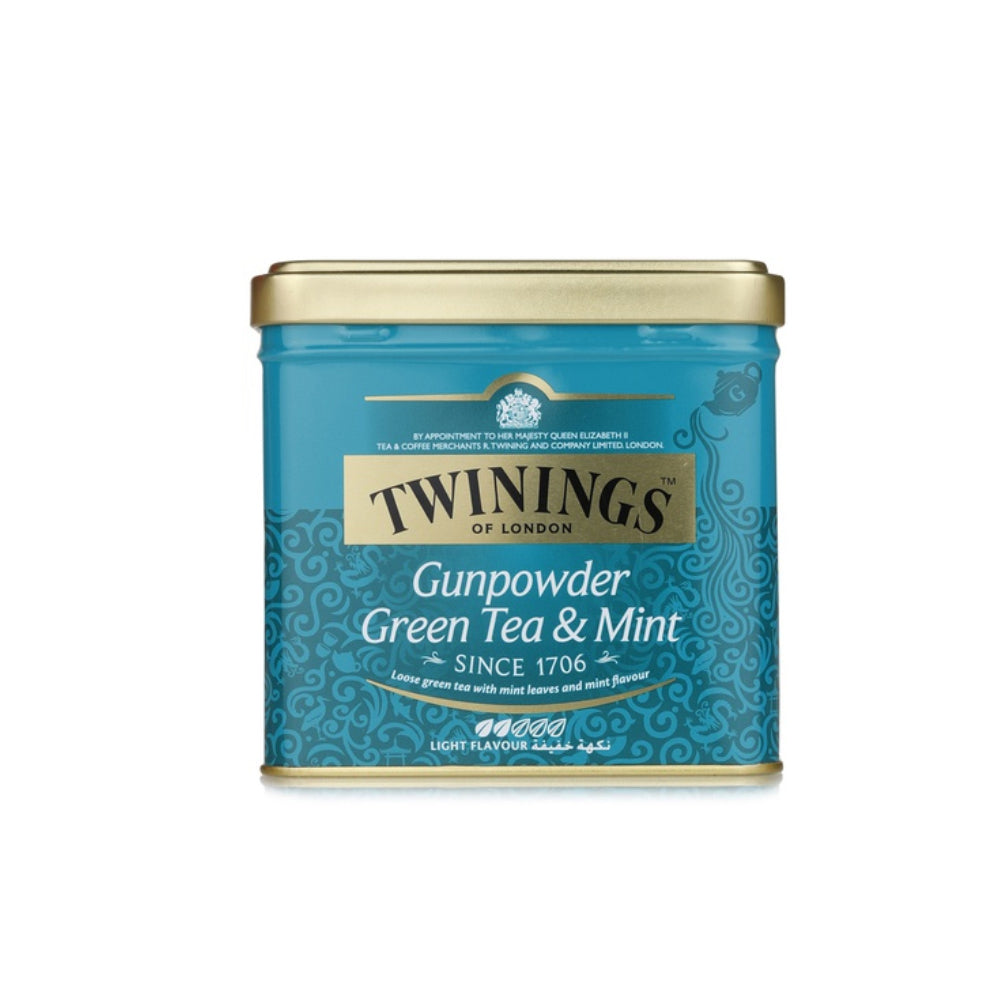 Twinings Goldline Gunpowder Green Tea + Mint Tin 200G
