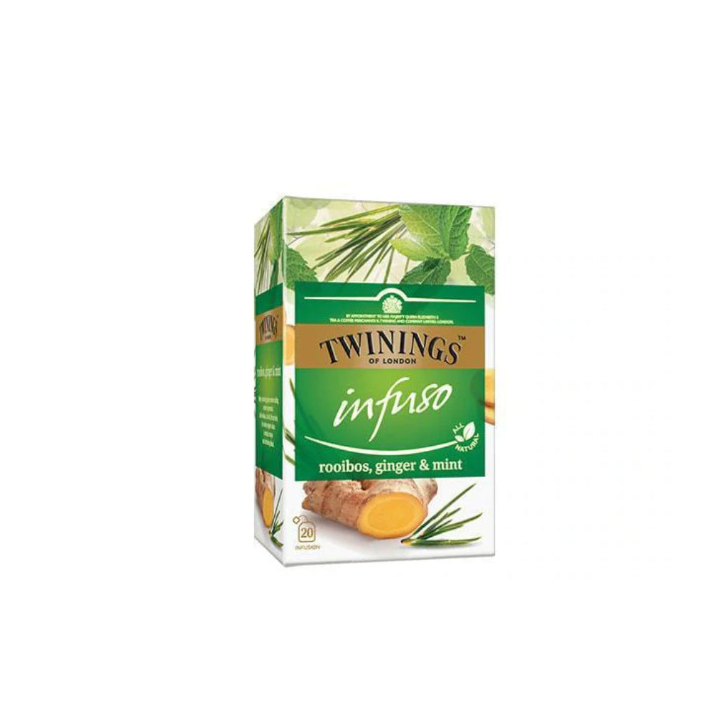 Twinings Tea Bags Infuso Rooibos, Ginger & Mint 20s