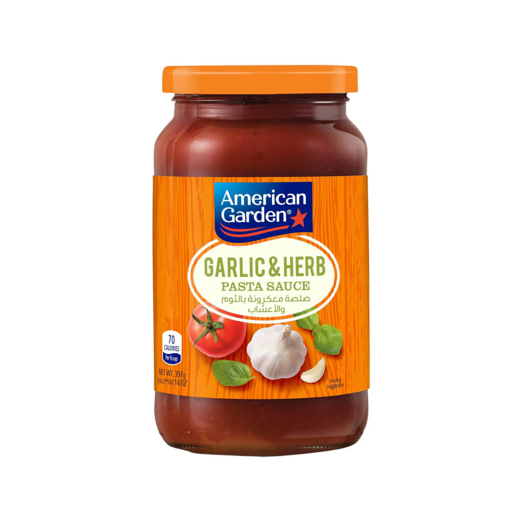 American Garden Garlic and Herb Pasta Sauce 397g