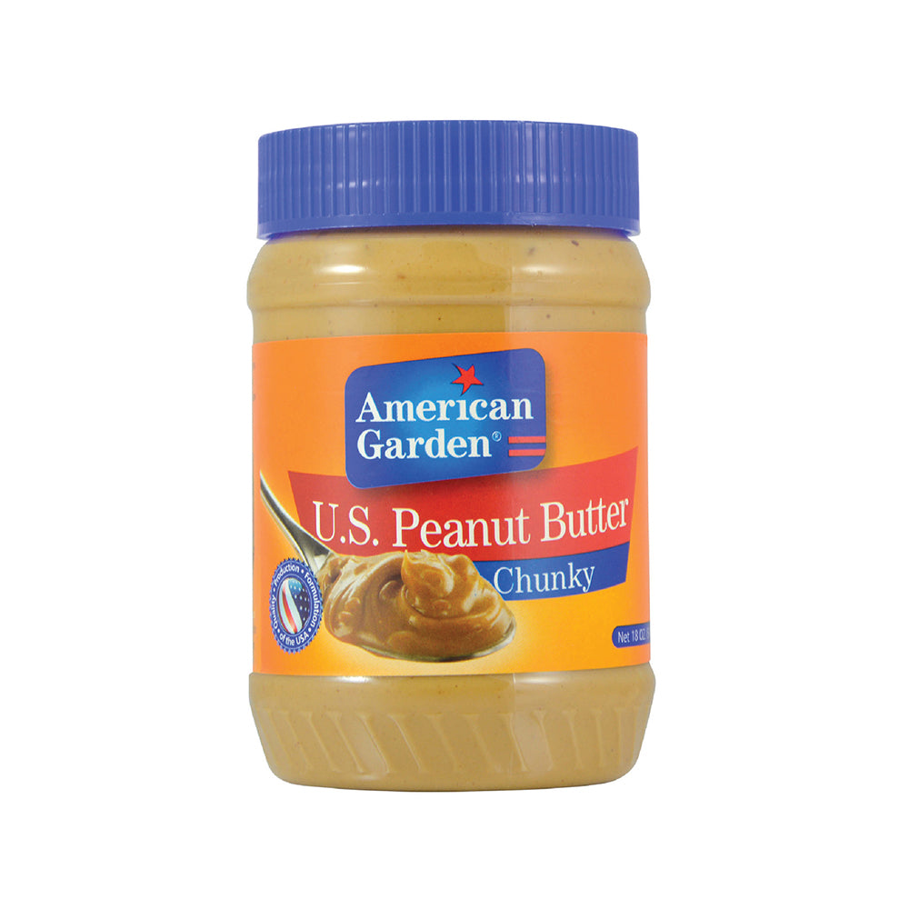 American Garden Peanut Butter Chunky 454G