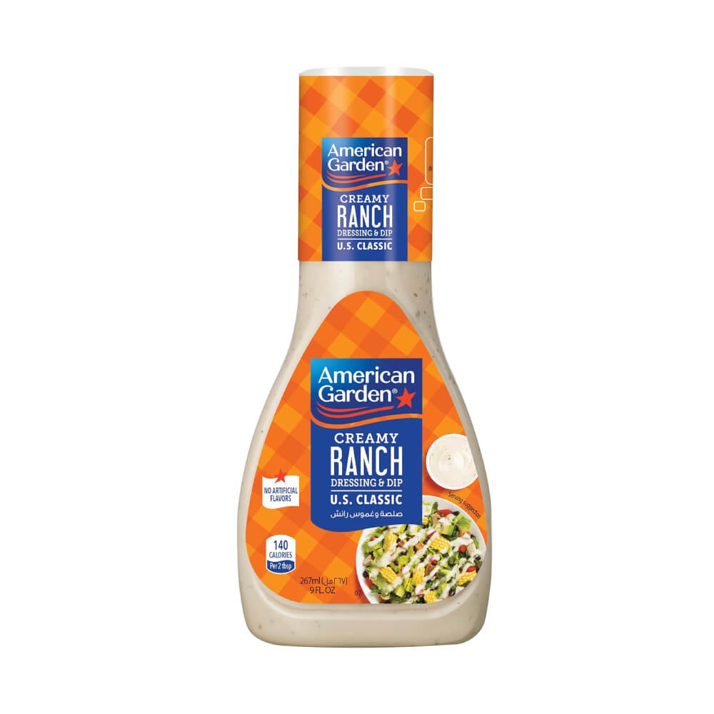 American Garden Creamy Ranch U.S. Classic Dressing & Dip 267ml