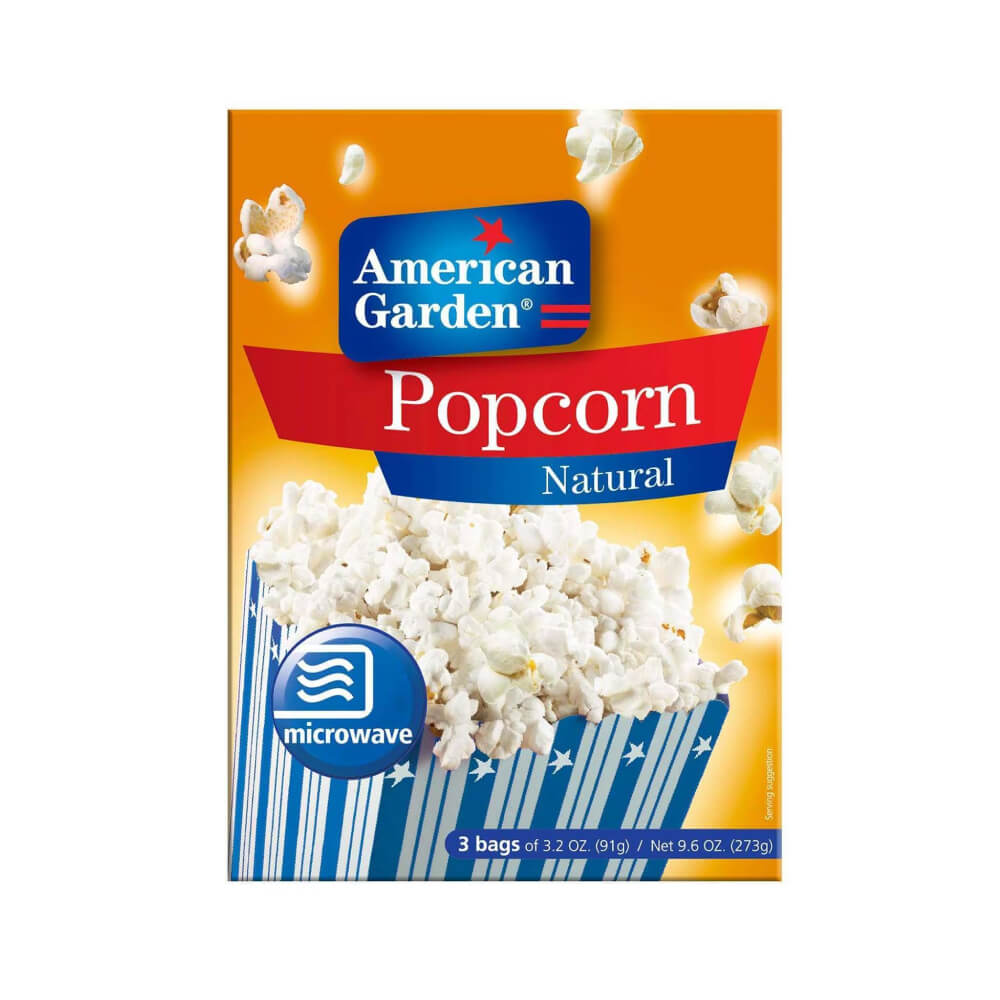 American Garden Microwave Natural Popcorn 273gm