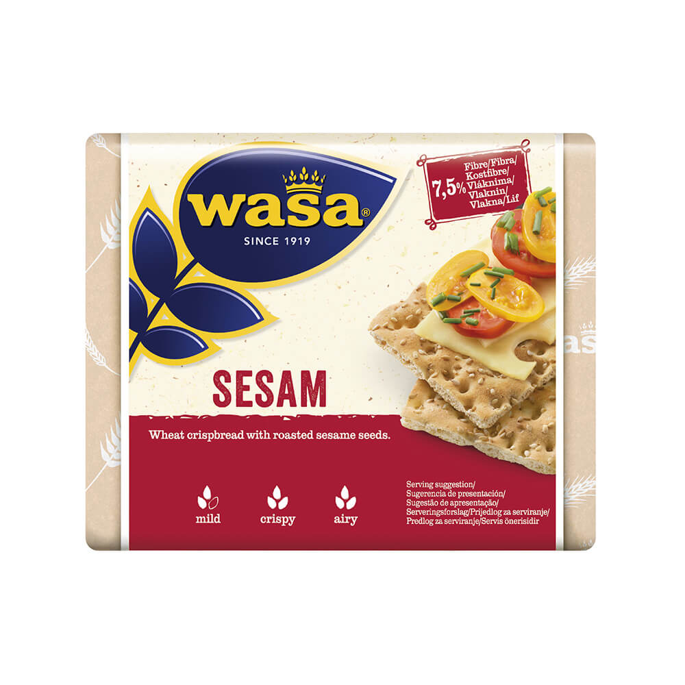 Buy Wasa Crispy Rye Bread Sesame 200G - Shop On The Fresh Market UAE