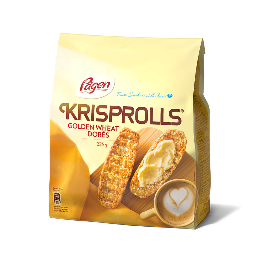 Krisprolls Golden Wheat Dores 225G
