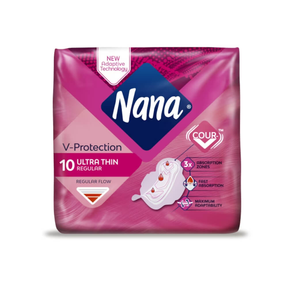 Nana Ultra Thin Normal Sanitary Pads With Wings 10s