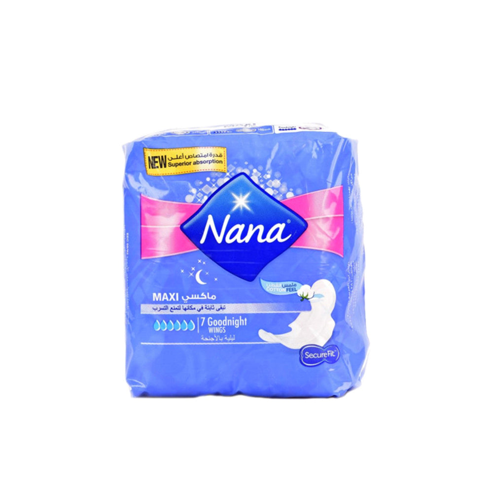 Nana Pads Maxi Night Wings 22's