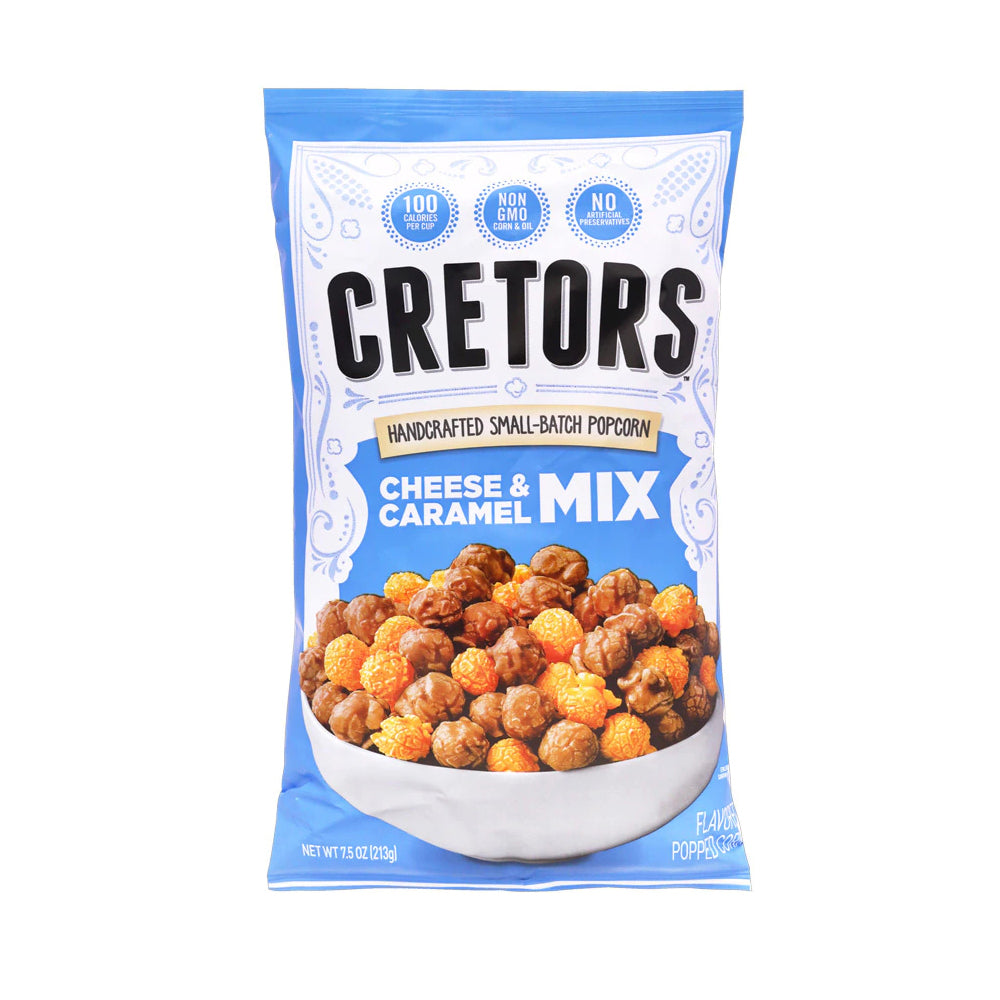 Cretors Handcrafted Small-Batch Cheese And Caramel Mix Popcorn 213gm