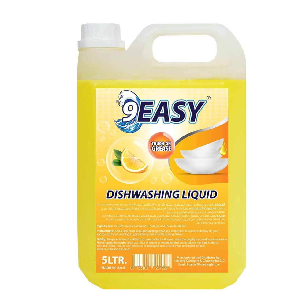 9Easy Dishwashing Liquid Lemon 5L