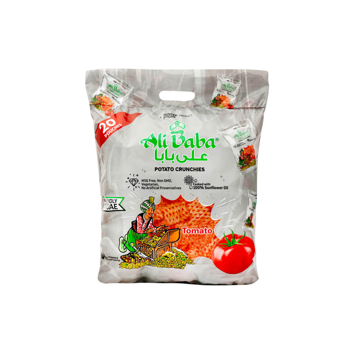 Ali Baba Tomato Potato Crunchies Chips 20x15g 2 Pack