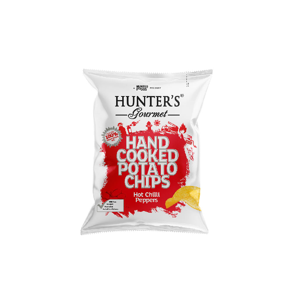 HG H/Cooked Potato Chips Hot Chilli Peppers 125G
