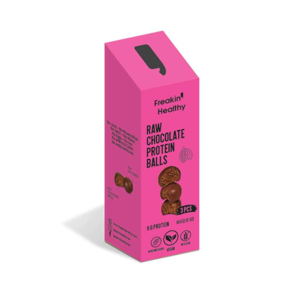 Freakin Healthy Raw Chocolate Protein Balls 60gm