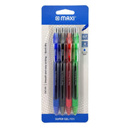 Maxi Gel Pen 0.7Mm Blister Of 4 Pc Asst