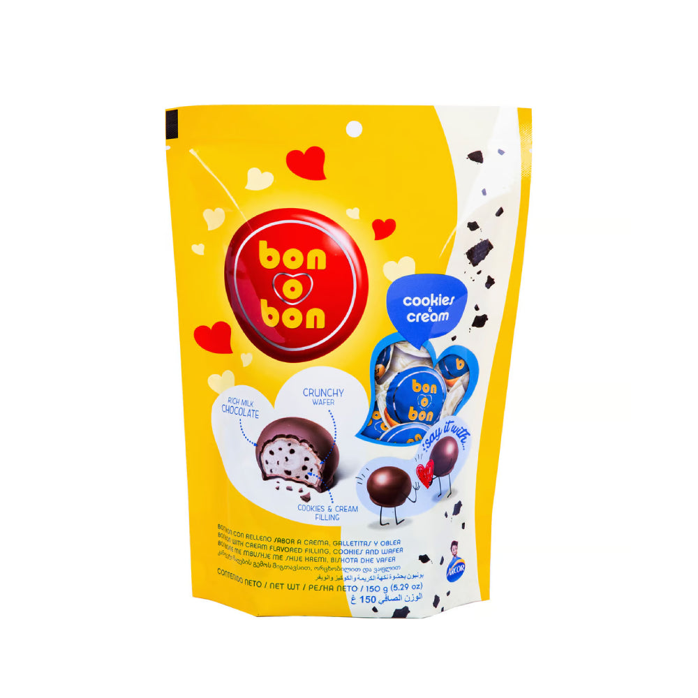 Arcor Bon O Bon Cookies & Cream Chocolate 150gm