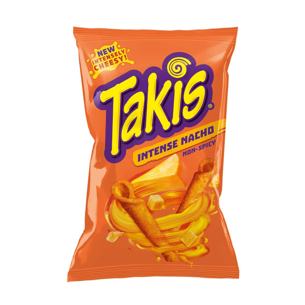Takis Intense Nacho Cheese Non Spicy Tortilla Chips 280.7g