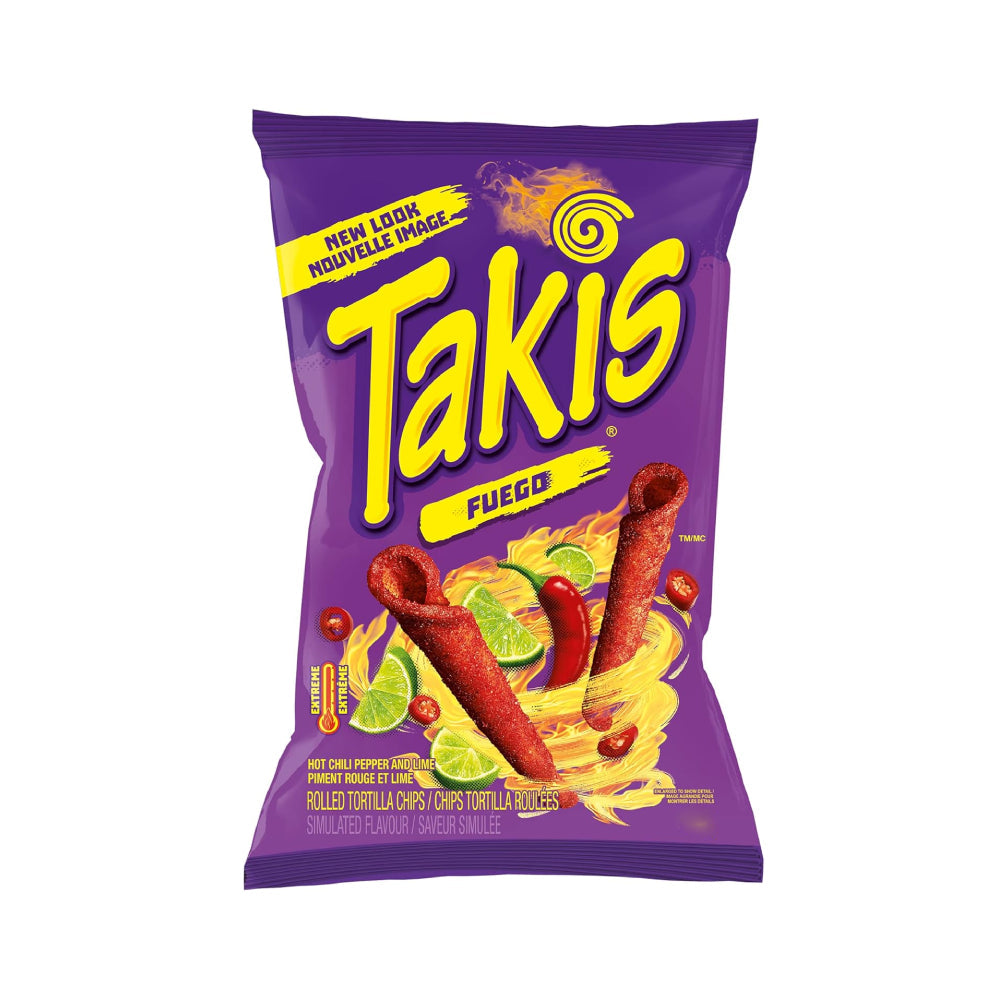 Takis Fuego Hot Chili Pepper & Lime Tortilla Chips 198gm