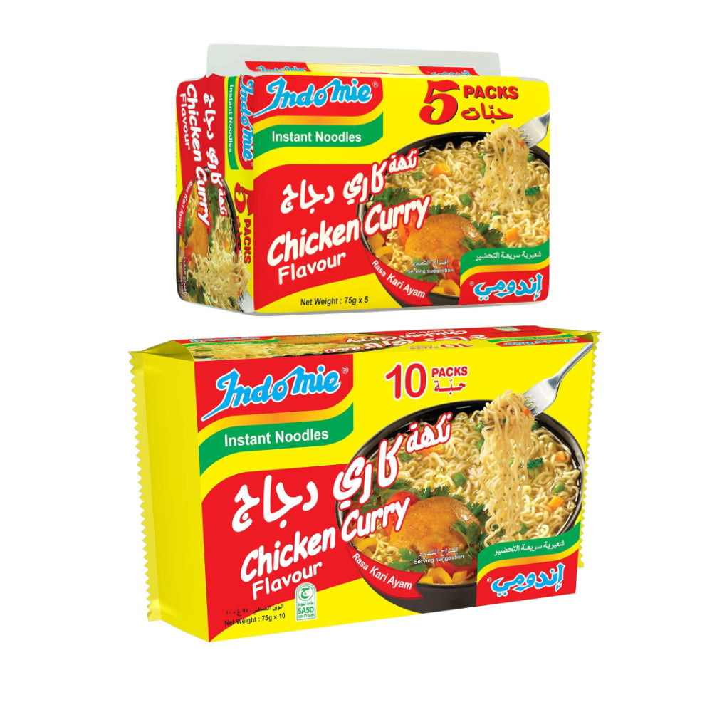Indomie Chicken Curry Instant Noodles 10+5x75gm