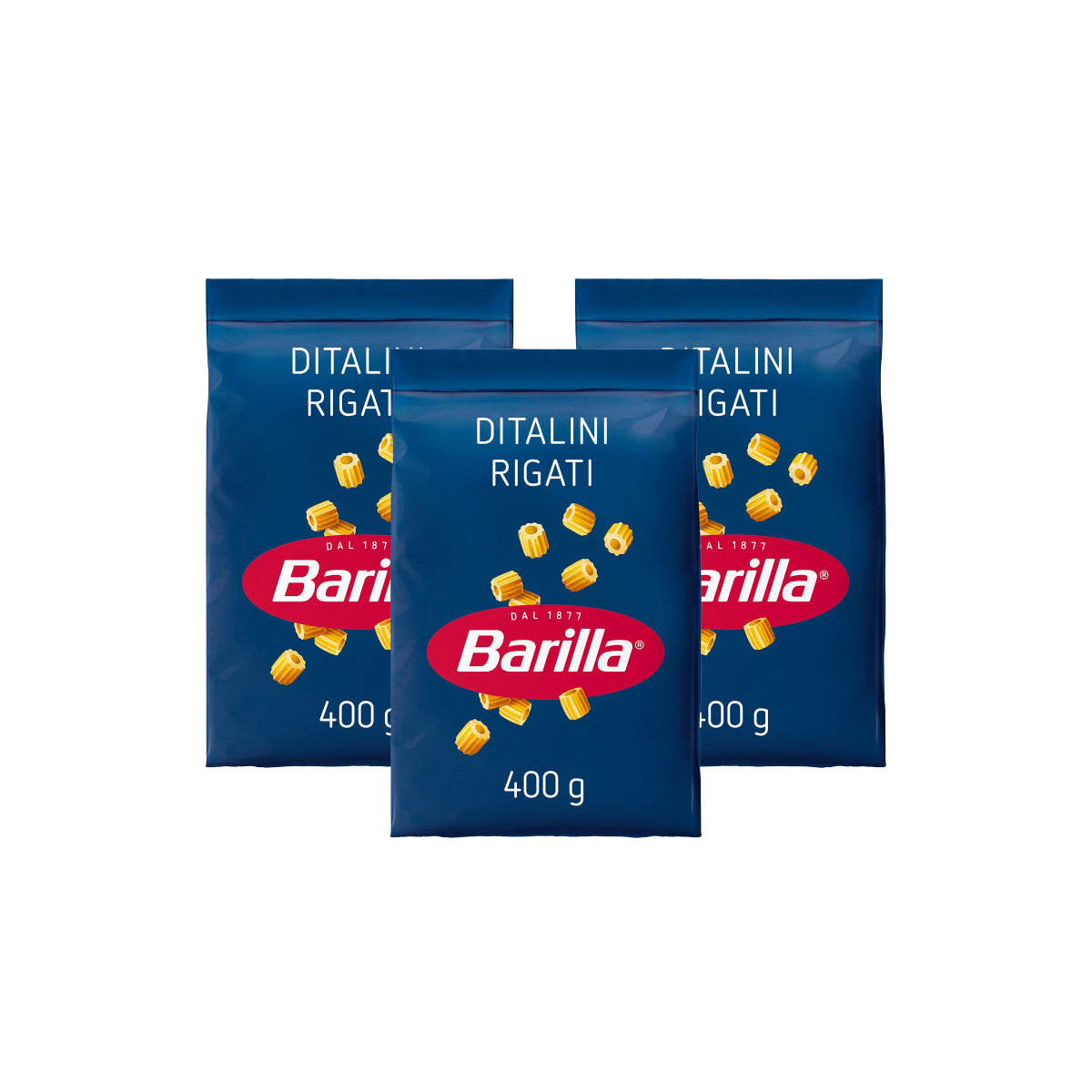 Barilla Ditalini Rigati Cello Pasta No 47 3x400g