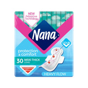 Nana Protection & Comfort Maxi Thick Long Sanitary Pads With Super Wings 30s