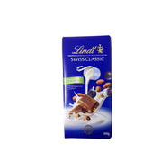 Lindt Swiss Classic Milk Choco w/ Raisin&Nuts 100G