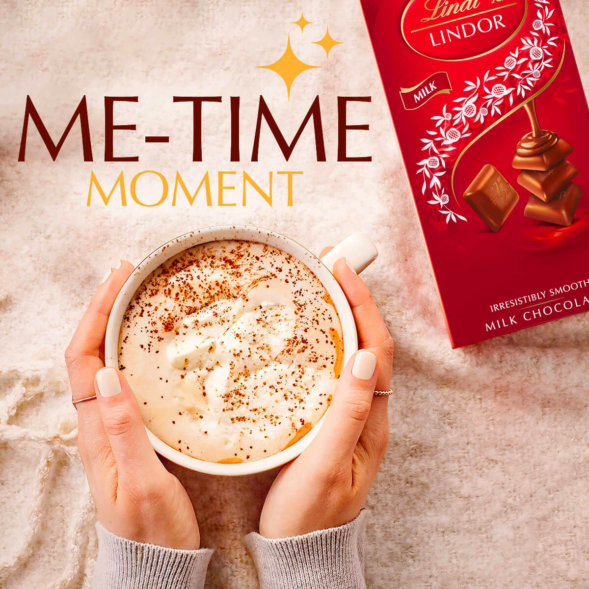 Lindt Lindor Milk Chocolate Irresistibly Smooth 100gm