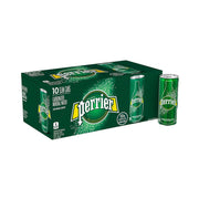 Perrier Sparkling Water Regular Slim Can 250mlx10
