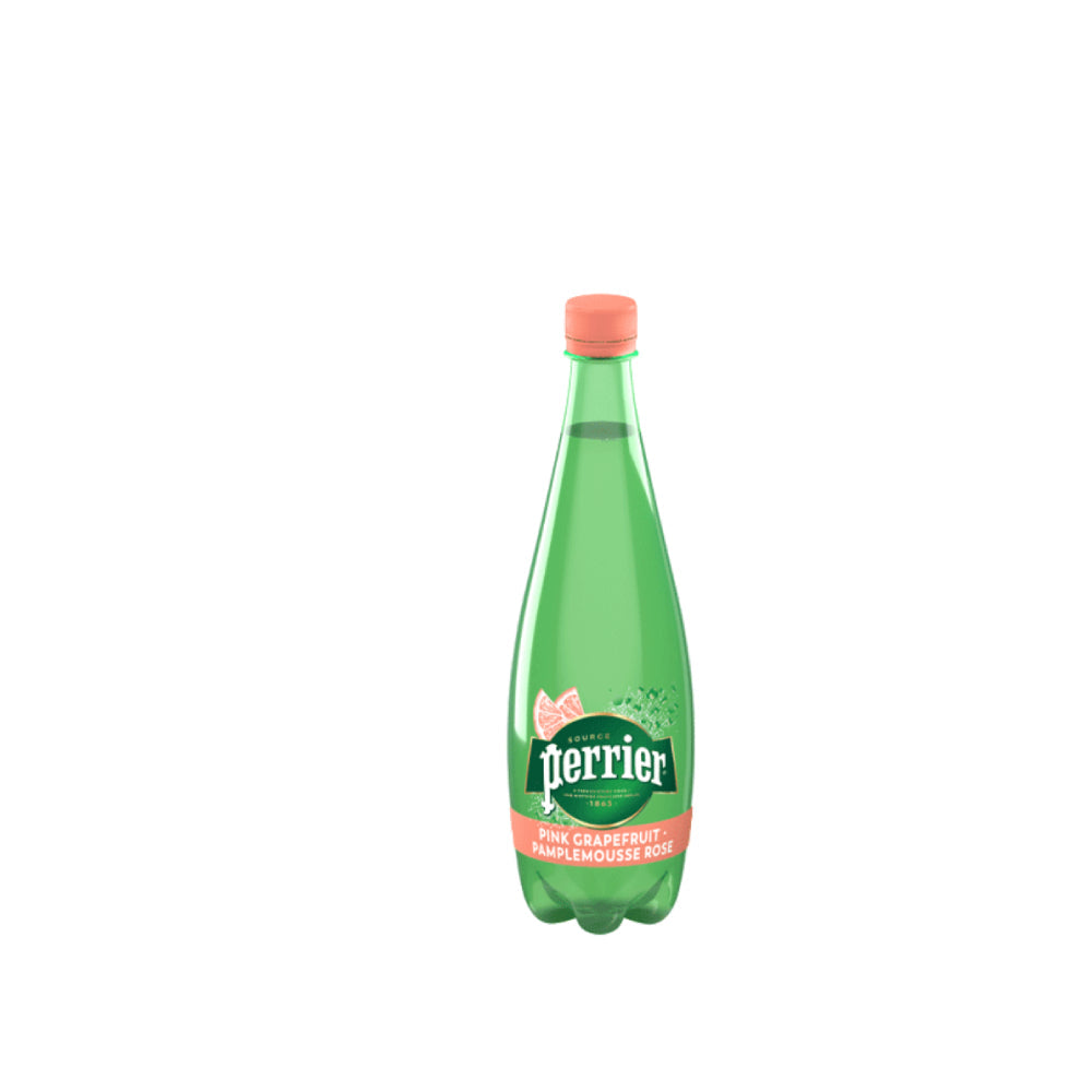 Perrier Natural Sparkling Mineral Water Pink Grapfruit Flavored 500ml PET Bottle
