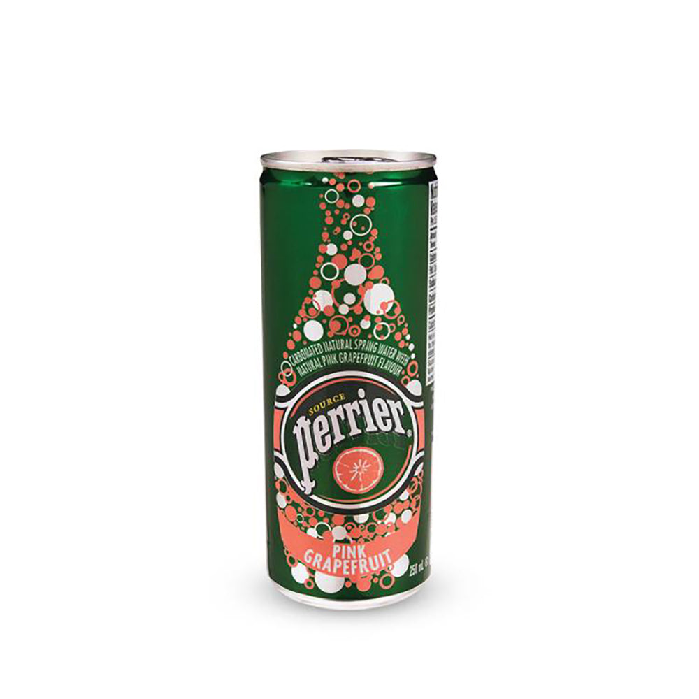 Perrier Sparkling Water PinkG/fruit Can 250ml