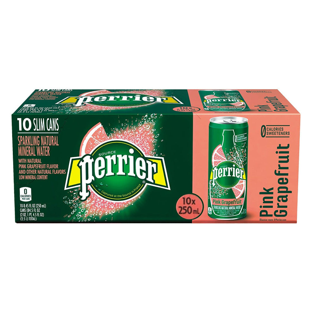 Perrier Sparkling Water PinkG fruit Can 250mlx10