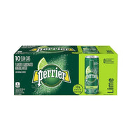 Perrier Sparkling Water Lime Slim Can 250mlx10