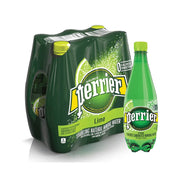Perrier Natural Sparkling Mineral Water Lime 6x500ml