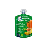 Gerber Organic Pumpkin Banana And Carrot Puree Green 90gm