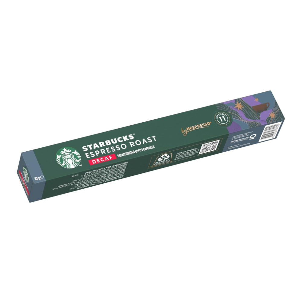 Starbucks Nespresso Espresso Roast Decaf Coffee Cups 12s