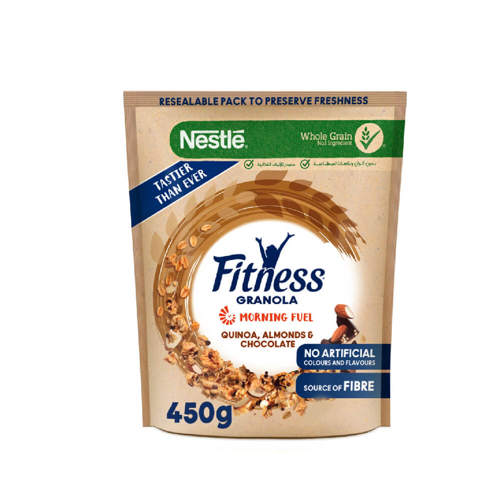 Fitness Granola Qnoa/Almnd/Choco B/FastCereal 450G